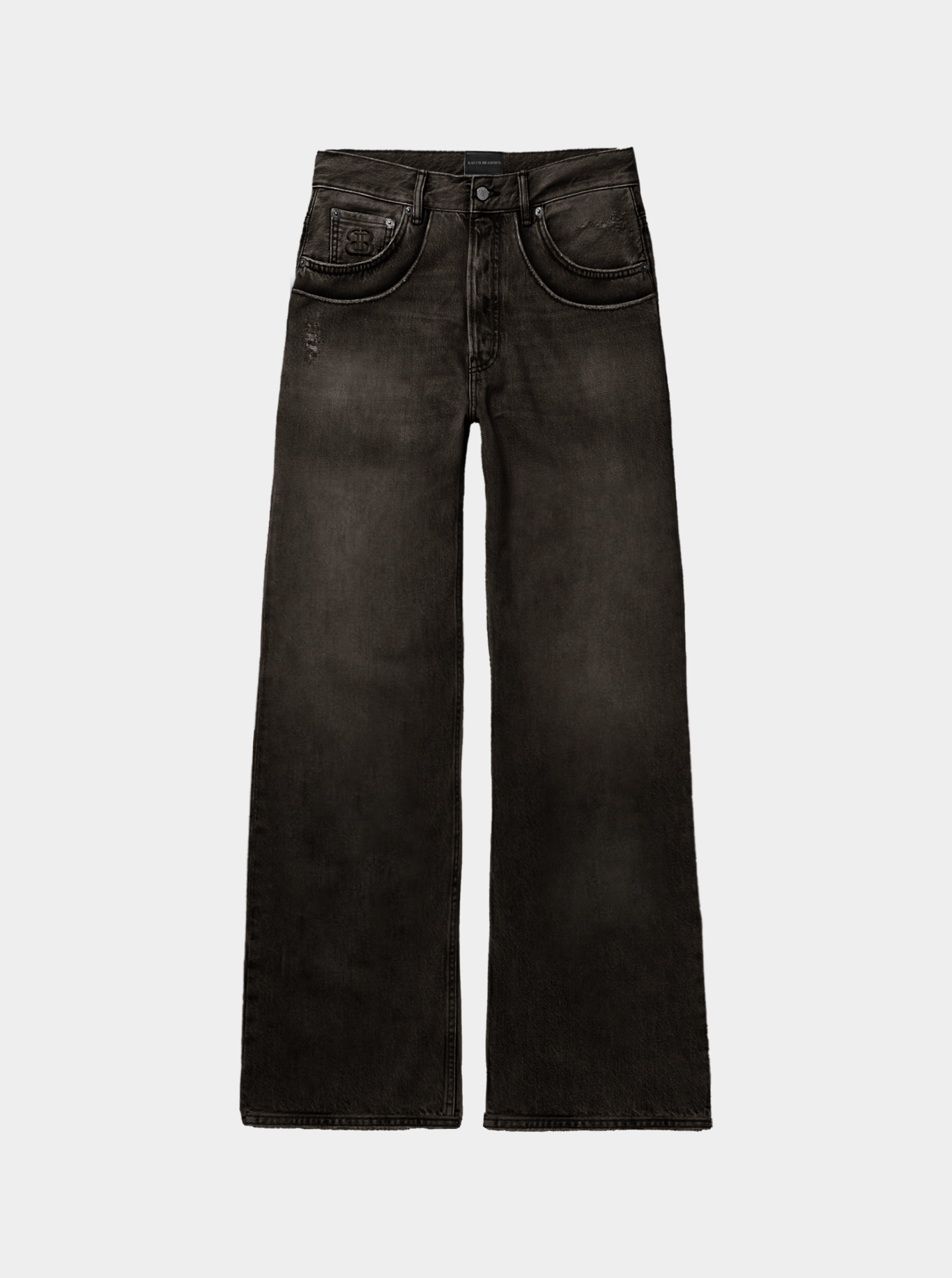 Tobacco Layered Denim Pants